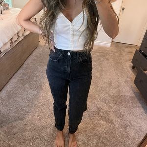 Zara high waisted mom jeans